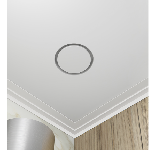 Теневой магнитный диффузор с вентилятором для потолков из гипсокартона 125 мм белый